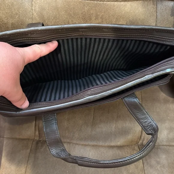Coach Messenger Leather Bag + Coach Leather Card Holder & Winn Leather Workbag